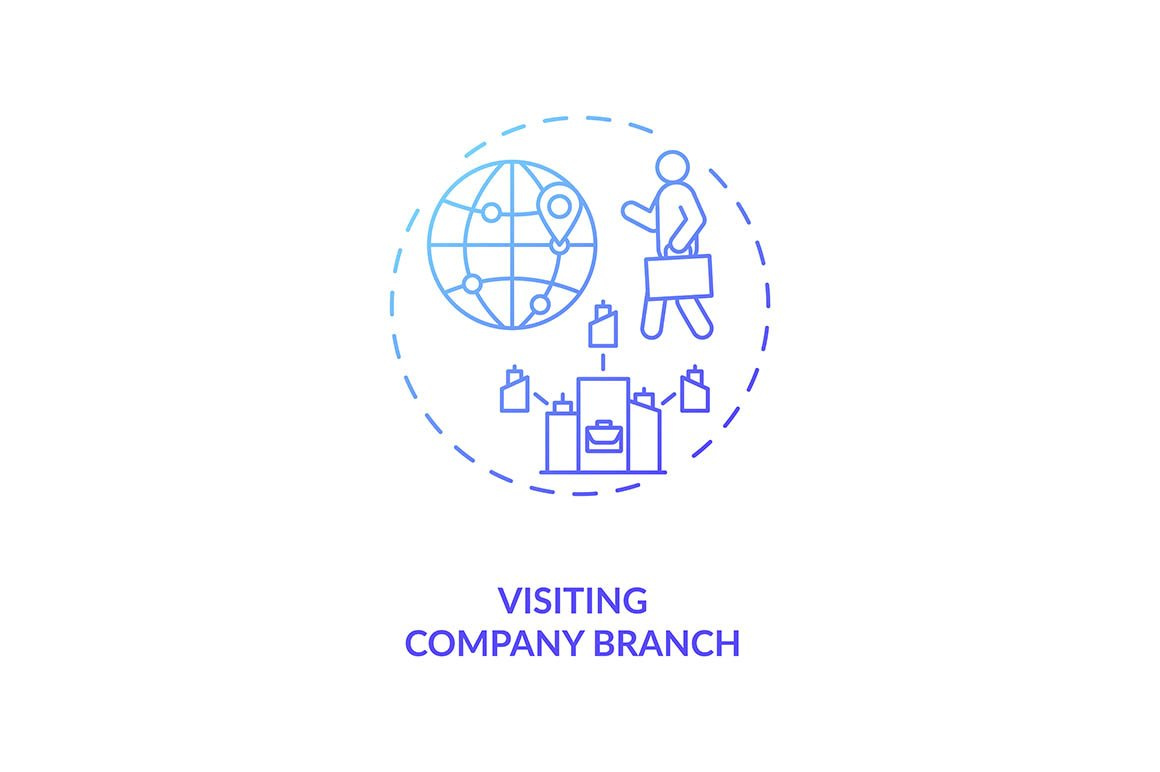 Visiting company branch concept icon by bsd studio on Dribbble