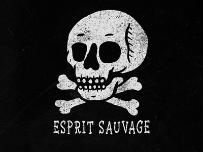 Esprit sauvage apparel design badge design branding design illustration sauvage skull vintage vintage illustration