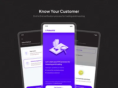 KYC Process/ Verification card check credit finance fintech government id kyc ui ux verification
