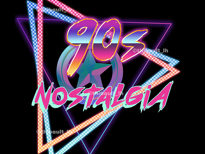 90s Nostalgia graphic design star