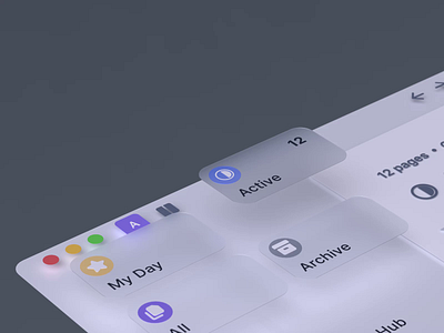 acreom light theme 3d ui