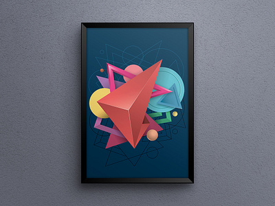 My Abstract Poster Series #2 abstract art digital art geometric graphic design poster design