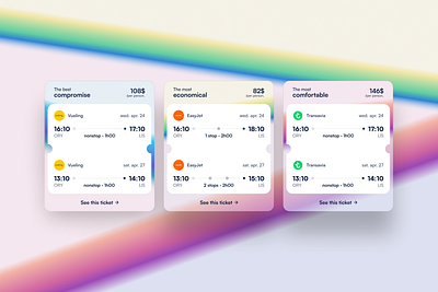 Colorful plane tickets air ticket airplane app booking booking flight branding colorful flight gradient ticket travel ui ux webdesign