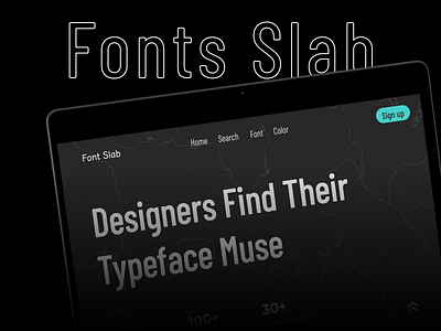 Font Searching Website- Font Slab design figma font fonts product ui design ux design website