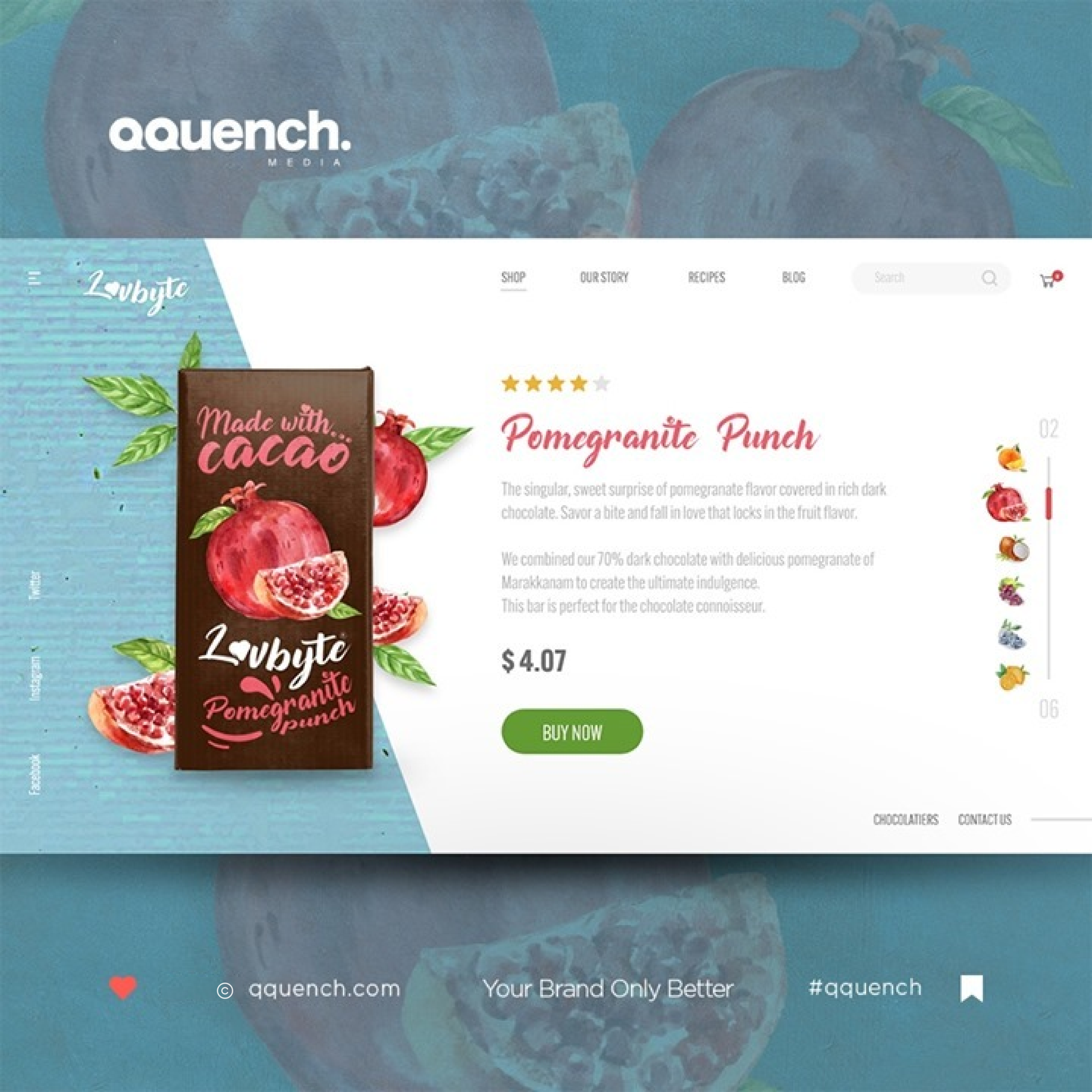Landing Page Design for Chocolate Brand uiux