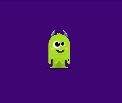 Flat Vector Monster Design animationchrcater branding dailyuichallenge design figma illustration logo ui uidesign uidesigner uiux vectordesign