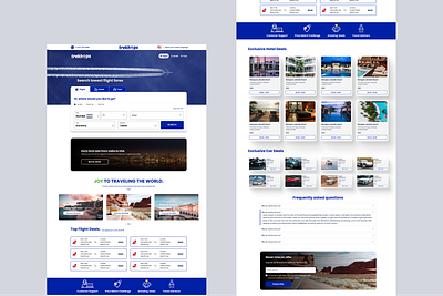 Travel Booking Website - Trekhopes aeroplane appdesign branding design dribbble flightbooking graphicdesign minimal productdesign travel travelbooking travelling ui uidesign ux webdesign