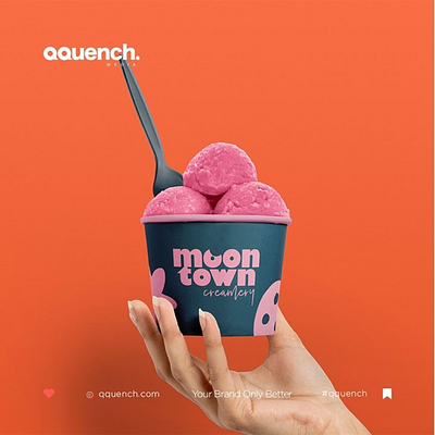 Branding for Ice Cream Brand advertise logo