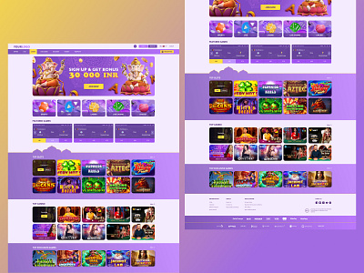 Online Casino Site UI for Indian Market baccarat betting casino cricket design figma illustration india landing landing page live casino online casino responsive slot ui uiux uiux design ux web