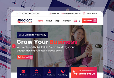 Gradiant Business Template