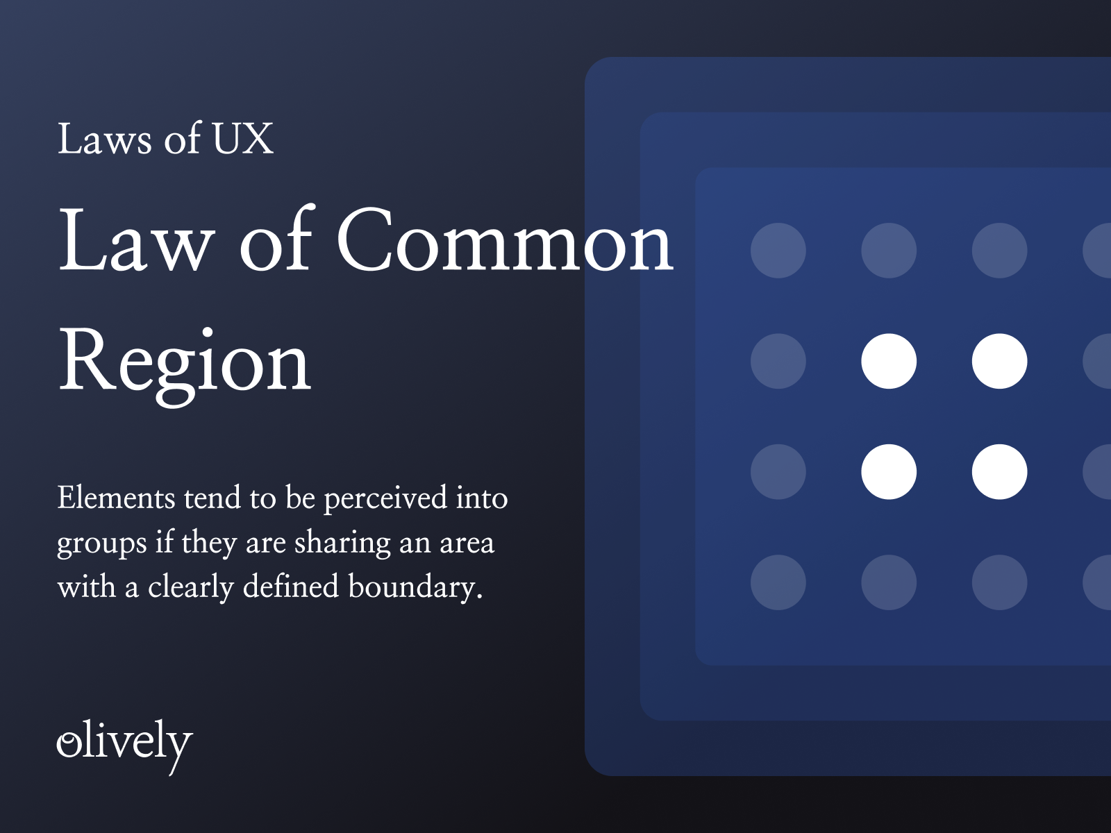 The Law of Common Region - The Laws of UX design gestalt hci product design psychology ui ui design user experience user experience design user interface user interface design ux ux design webdesign website