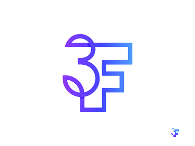 3F 3 3f branding design ef f f3 geometric graphic design logo monogram vector