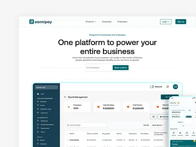 Fintech Website Hero section business dashboard finance fintech hero section mobile saas website