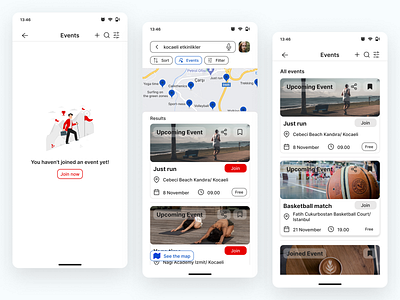 Sport App, Event details app application casestudy design designer detailsofevent event eventfinder figma figmadesign gymapp mobileapp sport app sportappcasestudy ui uiux userexperience userinterface ux