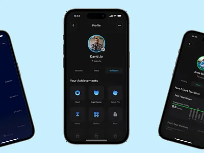 Wellness / Fitness App Design animation branding design graphic design illustration logo mobile design ui ui ux ux vector webdesign