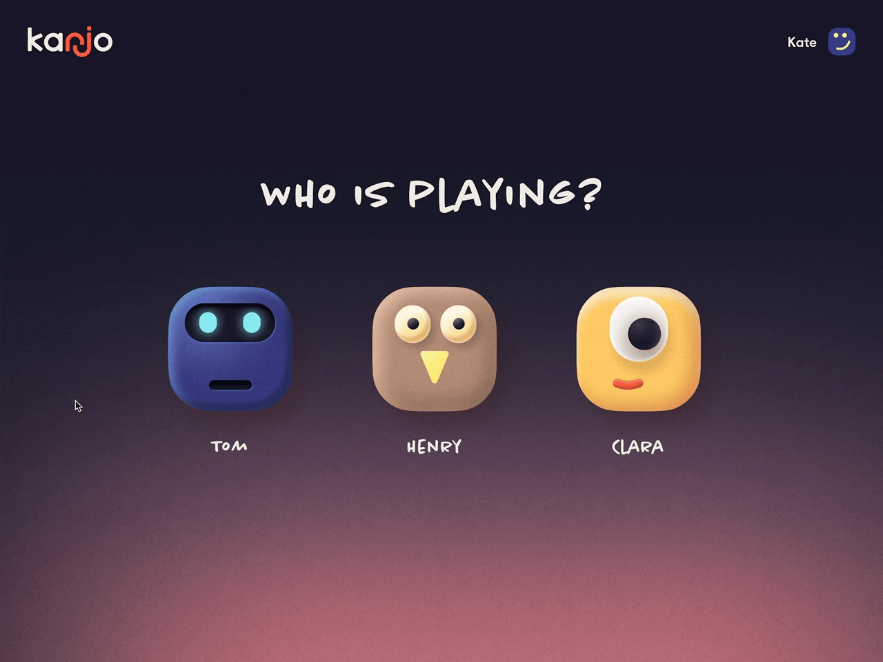 Who is here? animation app character design education game design interface motion graphics ui