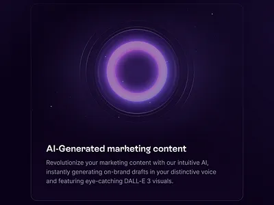 AI-Generator 🔮✨ ai artifical intelligence bento card content design feature features generate generator grid landing marketing page ui ux web design
