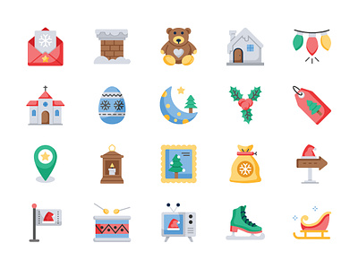 Christmas Icons black and white icons christmas christmas assets christmas icons flat icons glyph icons icons line icons new year icons outline icons