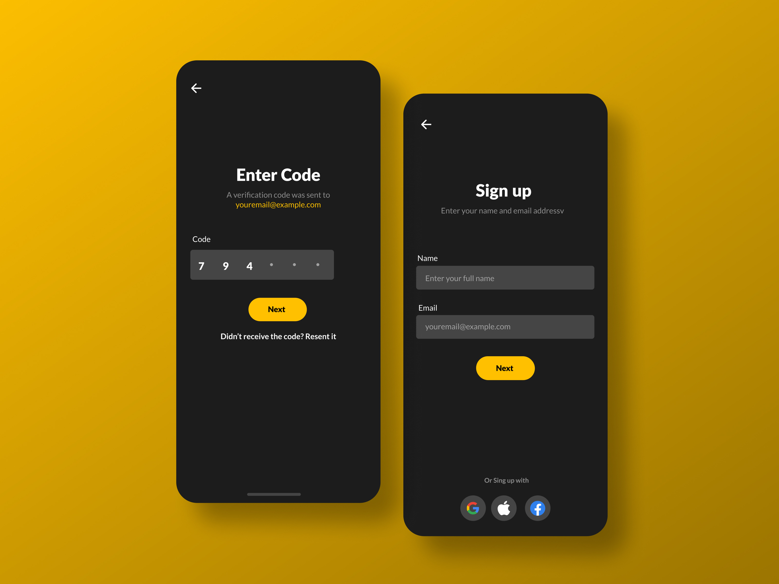 Elegant Mobile Login & Verification UI Screens app appdesign appdesigninspiration darkmode design designers graphic design illustration interactiveui loginui mobileapp mobileappui motion graphics ui uidesign userinterface ux uxdesign vector webdesign