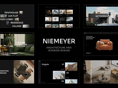 Niemeyer - Architecture and Interior Design Theme architect architecture design design portfolio interior design interior design website interior website layout properties responsive template theme ui urban achitecture ux wordpress