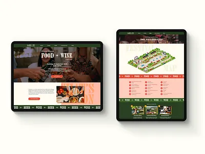Food and Wine Festival Website Redesign adobe xd app ui branding design figma figmadesign illustration logo mobile app mobile app design photoshop redesign ui ui ux ux design web web design web ui web ux website