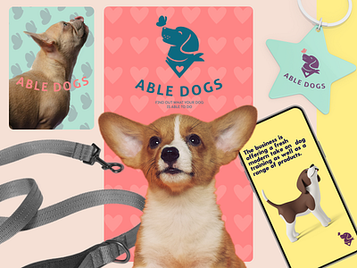 Able dogs 🦮 animals animation dog dog illustration dog logo graphic design illustration logo design pet logo