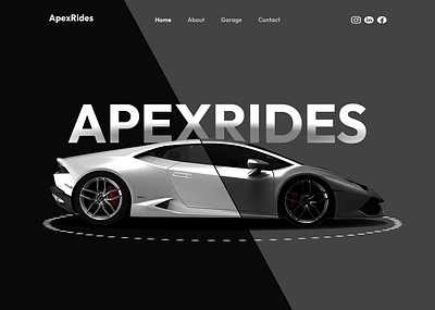 ApexRides- Car Dealership Landing Page UI/UX Design apexrides car car shop design figma uiux