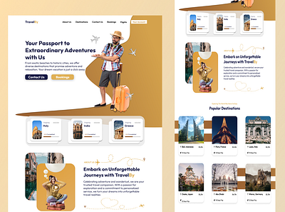 TravelBy- Travel Agency UI/UX Design figma travel travel agency uiux