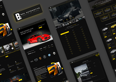 Car Dealing Website branding bussiness car dealing graphic design selling ui