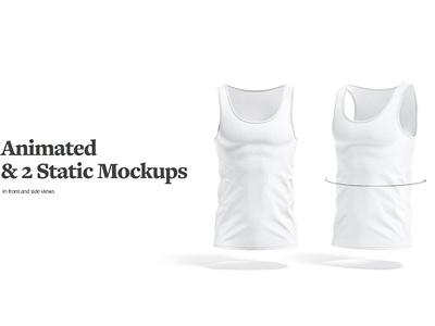 Tank Top Animated Mockup 3d animation apparel branding clothing fabric graphic design jersey logo mockup motion graphics tank top tanktop typography ui wear web