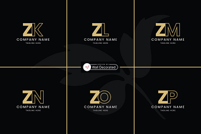 26 Z Letter Monogram Set By @walldecorated zs zt
