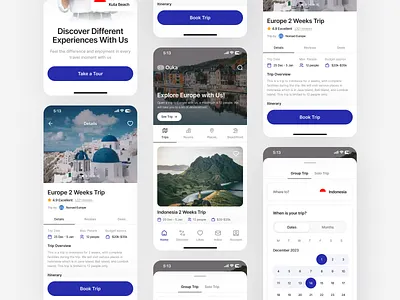 Travel App UI app booking branding dashboard graphic design holiday hotel illustration logo minimal travel ui vector