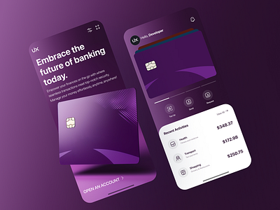 Banking App app branding design graphic design illustration ui ux