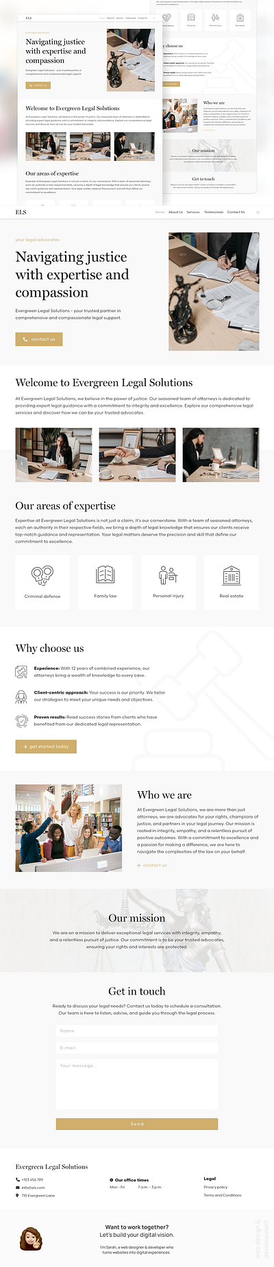 Law firm website design dailyui design graphic design screen design ui web design webdesign