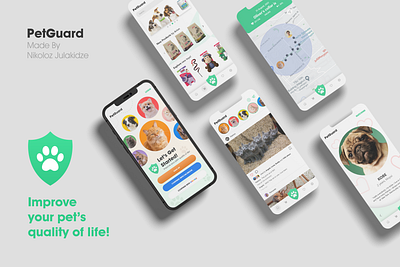 PetGuard App social media ui uiux design