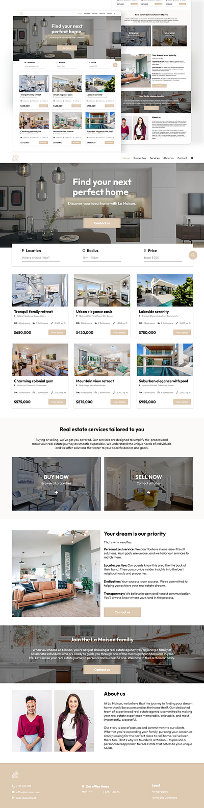 A real estate website design dailyui design graphic design screen design ui web design webdesign