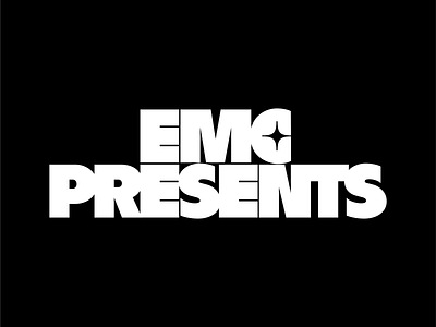 EMC Presents – Option 2 branding clean logo logo designer logomark logos media minimal music simple typography