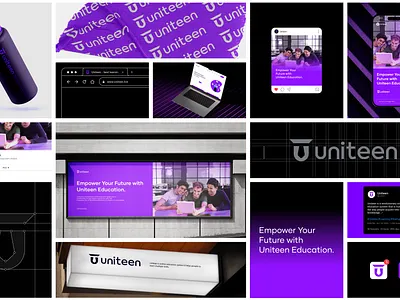 Uniteen Brand Identity Design brand guideline brand identity branding education logo and brand identity logo design