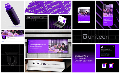 Uniteen Brand Identity Design brand guideline brand identity branding education logo and brand identity logo design