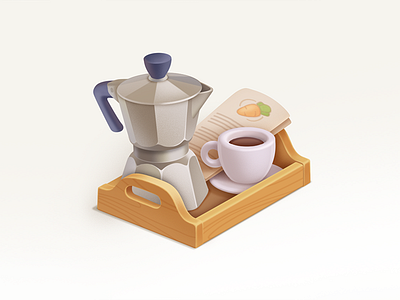 Cofee cofee game icon illustration