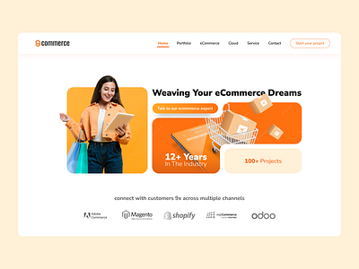 Landing Page of a Revolutionary E-commerce Empowerment Platform