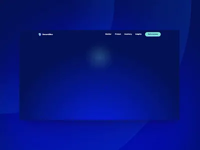 SecureSlice Website ai animation blue branding landing page landingpage lottie motion saas security ui webflow