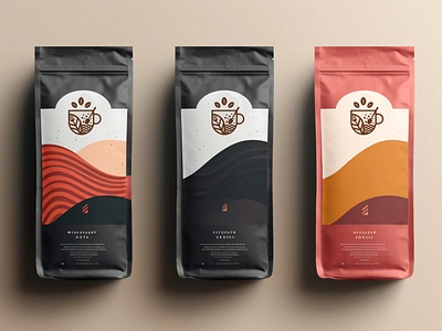 coffee packaging design coffee bag coffee cup coffee mockup coffee packaging label label design modern design packaging packaging coffee packaging design pouch bag pouch packaging