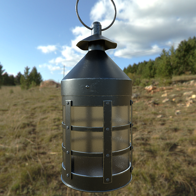 Old Lantern 3d 3d render archviz arnold autodesk maya product visualization substance