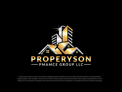 real estate logo design illustration logo real estate typography