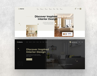 INTERIOR WEB DESIGN brand website branding ui ui ux web design website hero