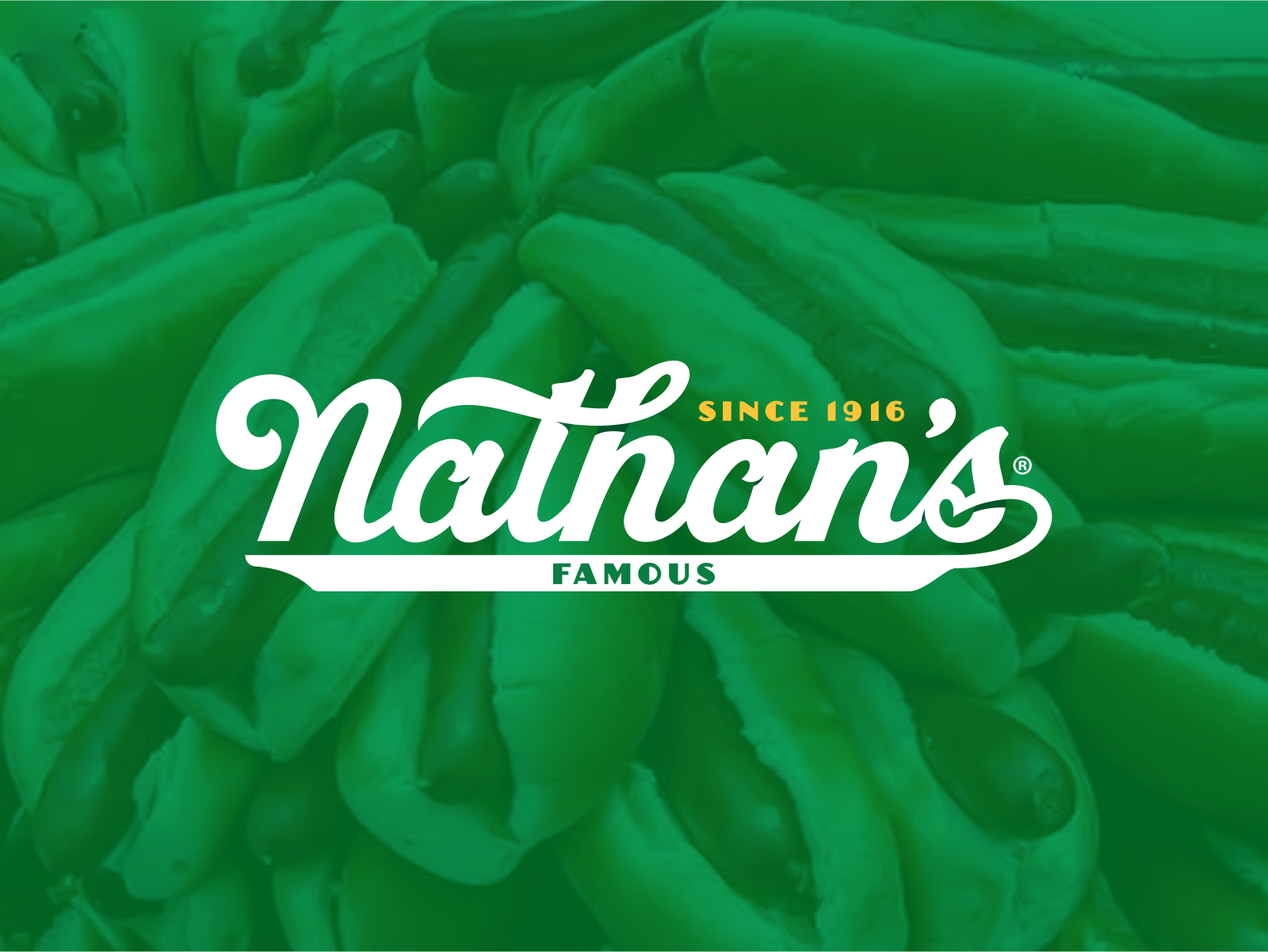 Nathan's Famous® 1916 branding famous fast food goodtype hand lettering hotdogs lettering logotype nathans famous new york