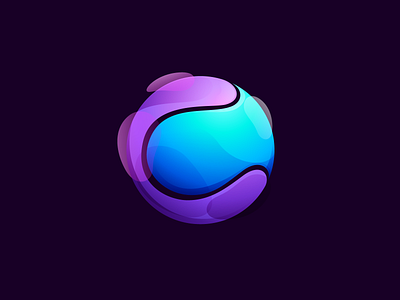 Sphere logos set 3d glossy icon logo mark shine sphere tennis vector volume yinyang