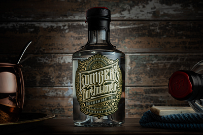 Berkshire Dry Gin with WAX! branding design graphic design illustration logo packaging packaging design print typography