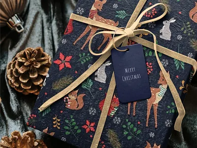 Winter forest animals seamless pattern design digital art digital illustration forest animals graphic design illustration pattern seamless pattern surface pattern vector pattern